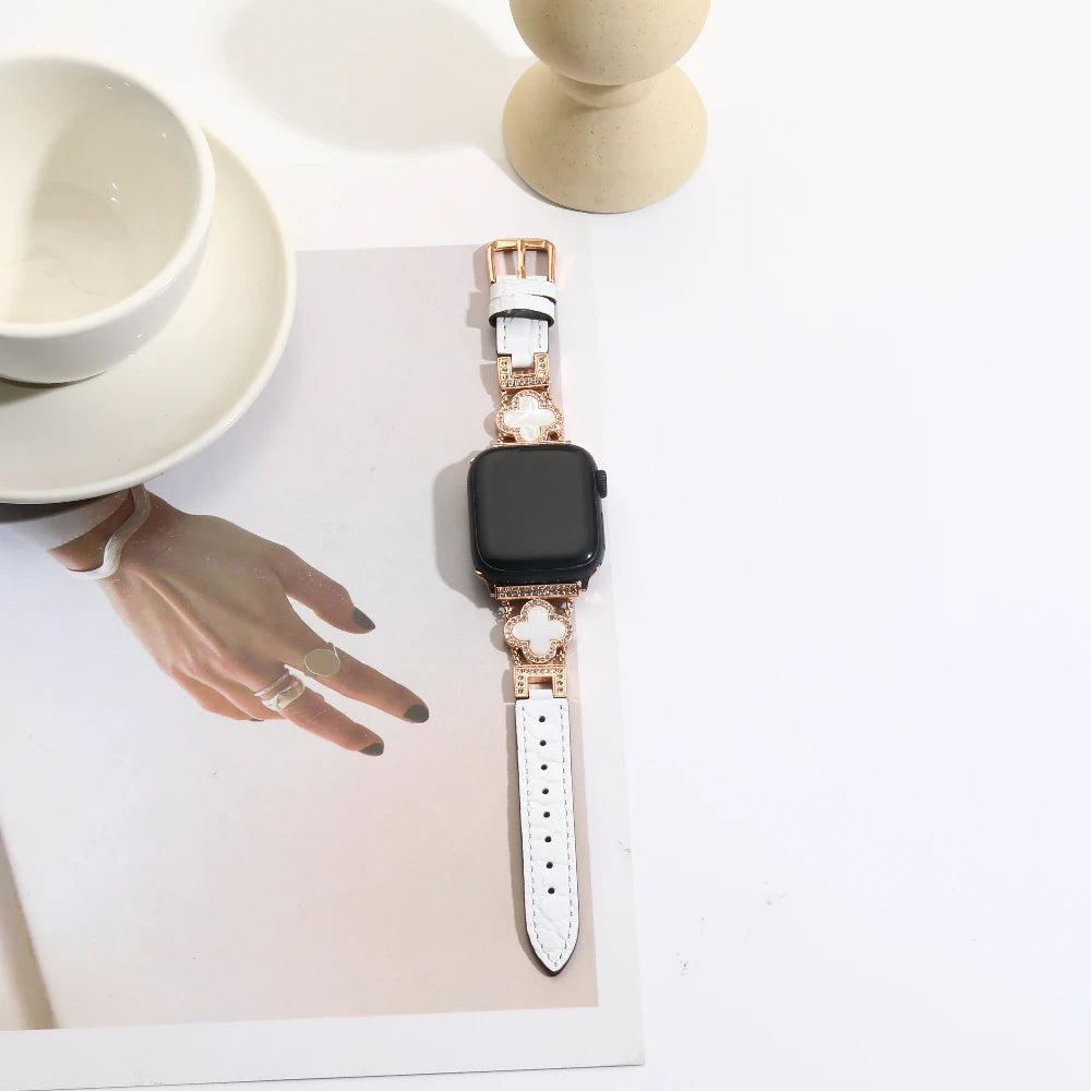 The Aria Apple Watch Straps  (White)