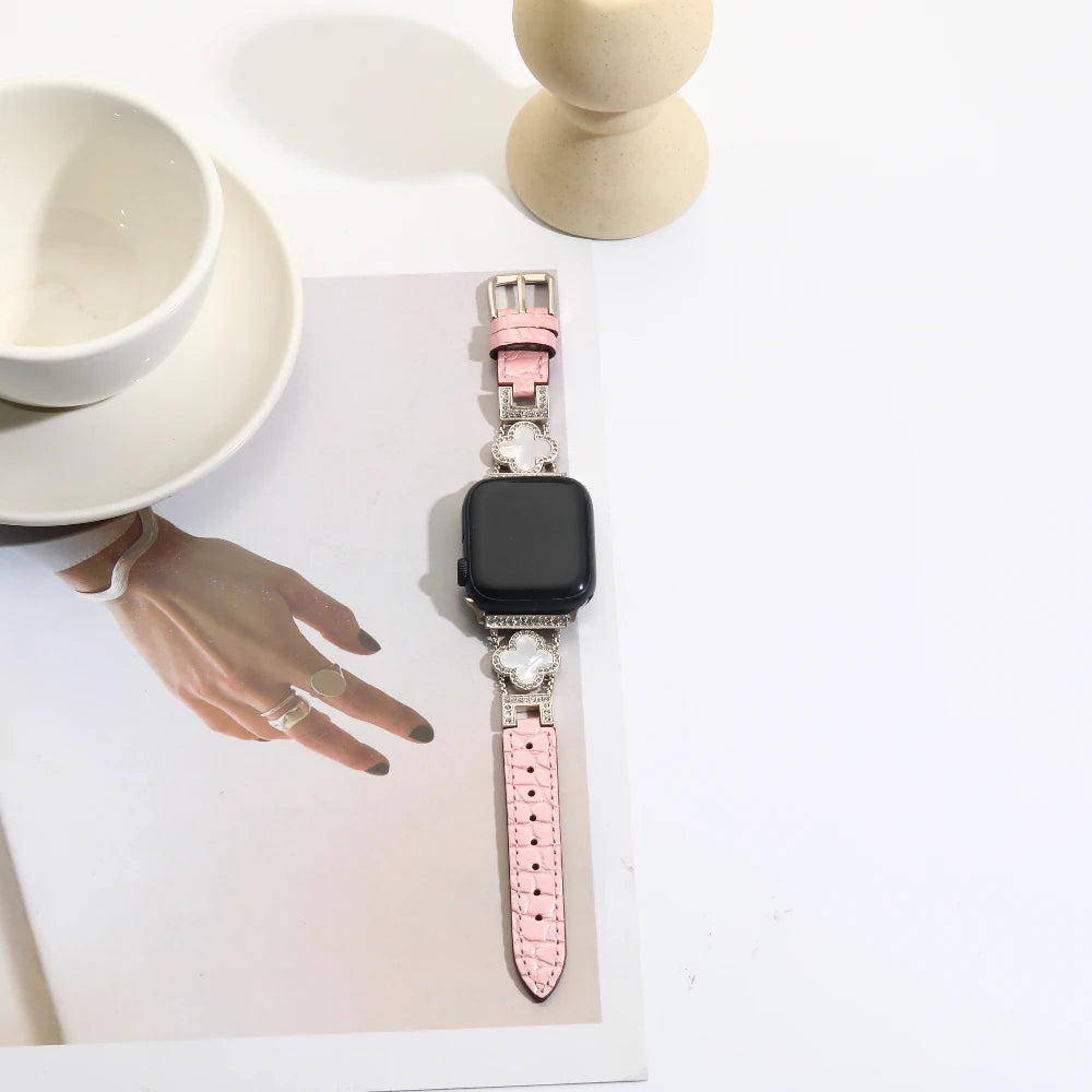 The Aria Apple Watch Straps  (Pink)