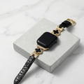 The Aria Apple Watch Straps (Black Gold)