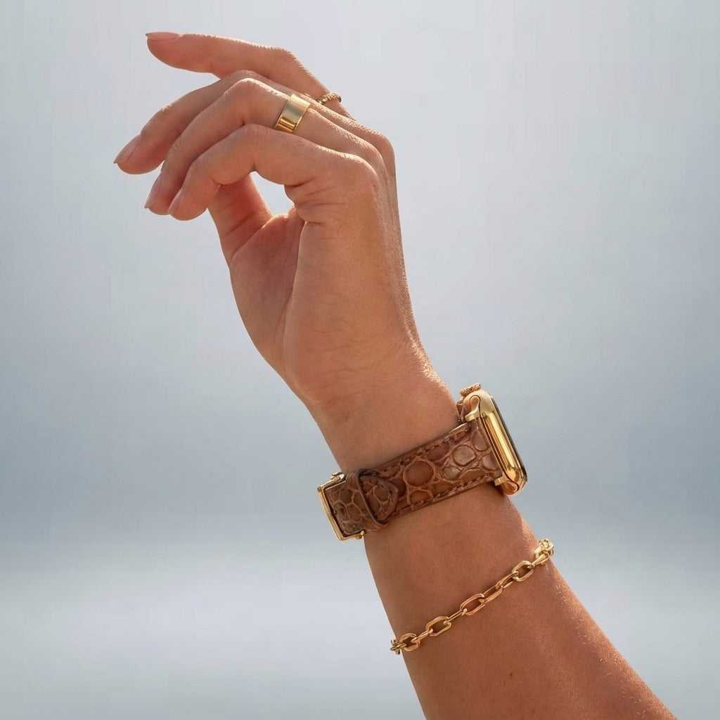 Dusk Leather Apple Watch Strap (Coffee)