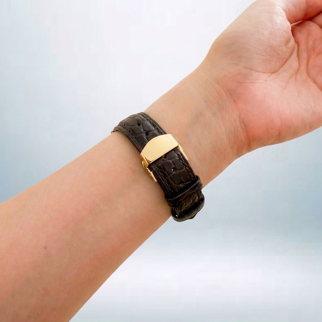 Dusk Leather Apple Watch Strap (Black)