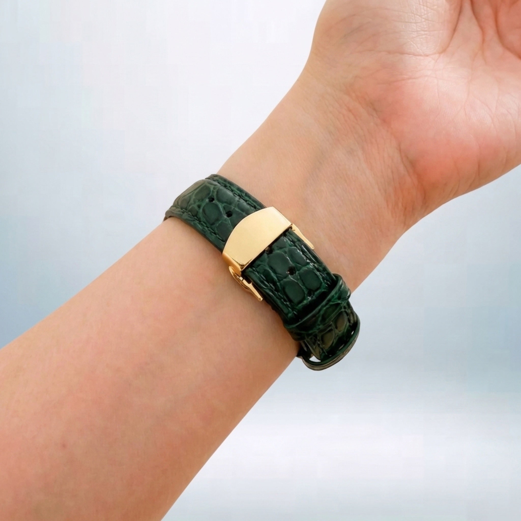 Dusk Leather Apple Watch Strap (Emerald)