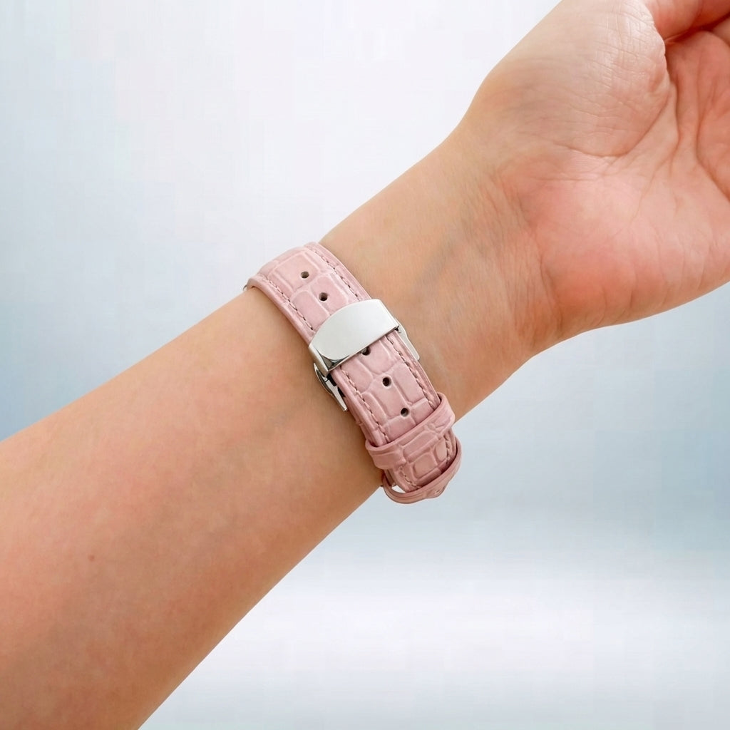 Dusk Leather Apple Watch Strap (Baby Pink)