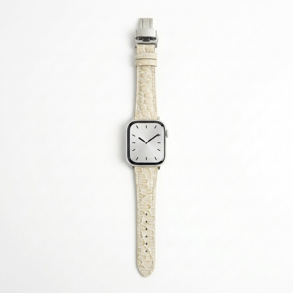 Dusk Leather Apple Watch Strap (Cream)