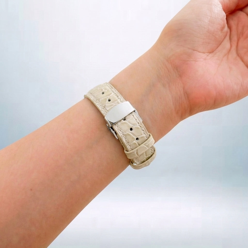 Dusk Leather Apple Watch Strap (Cream)