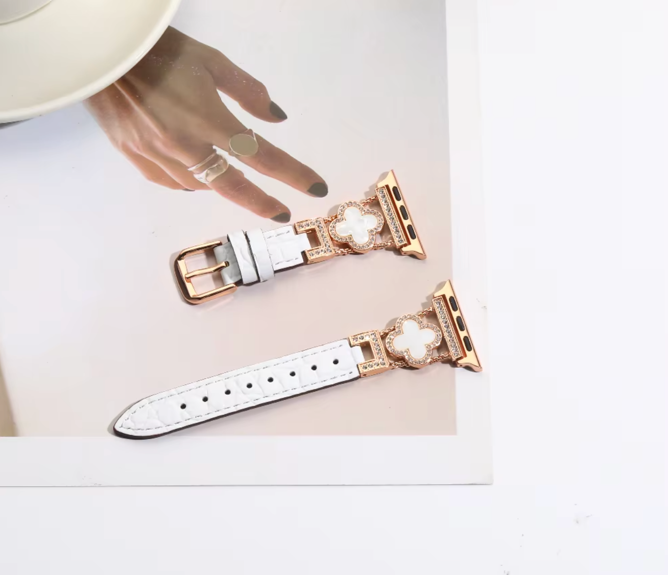 The Aria Apple Watch Straps  (White)