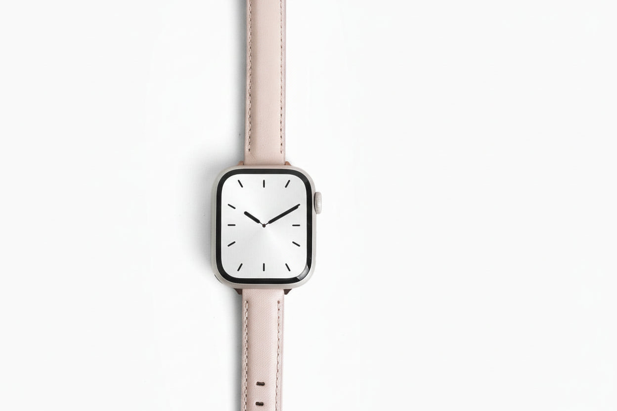 Noir Leather Apple Watch Band (Pink)