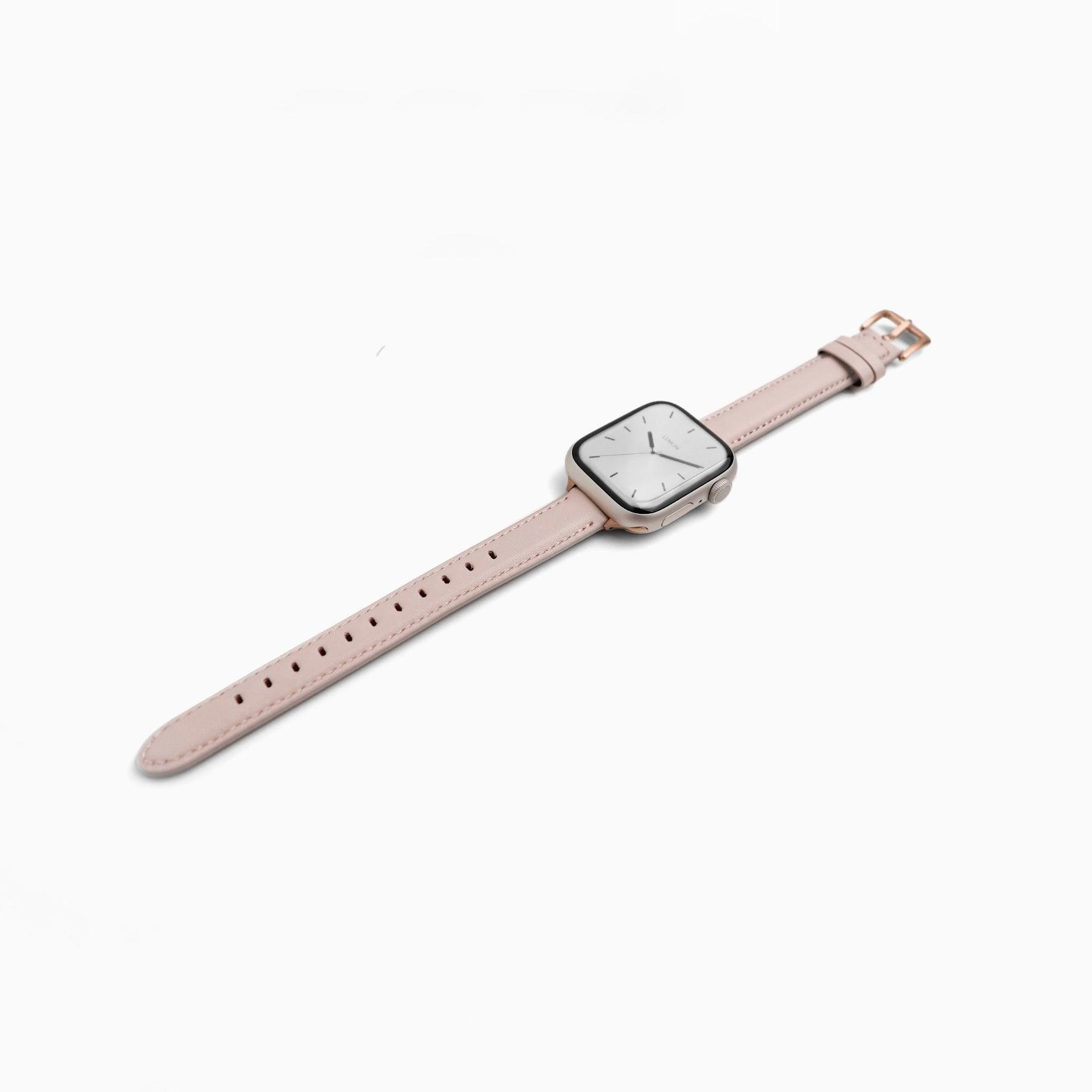 Noir Leather Apple Watch Band (Pink)